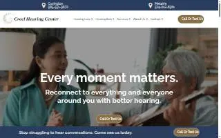Creel Hearing Center LLC of Covington website