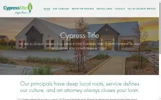 Cypress Title Covington website