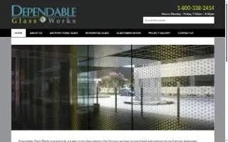 Dependable Glass Works Inc website