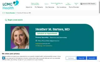 Heather Barnes, MD website