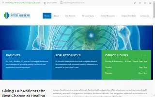 Integra Healthcare website
