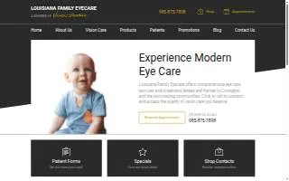 Louisiana Family Eyecare website