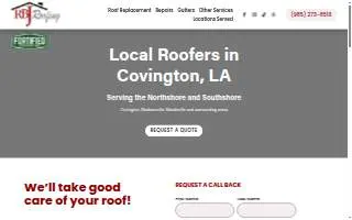 RBJ Roofing website