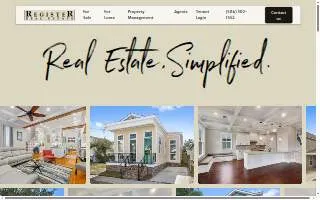 Register Real Estate website