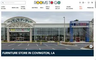 Rooms To Go of Covington website