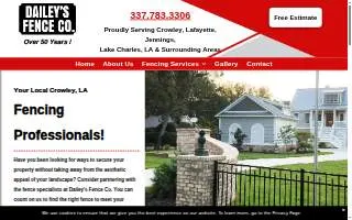 Dailey's Fence Co website