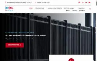 AAA Fence And Gate of Denham Springs website