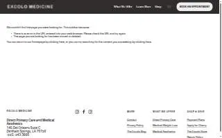 Excolo Medicine website