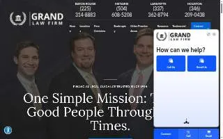 Grand Law Firm of Denham Springs website
