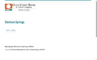 Gulf Coast Bank Mortgage Lending
