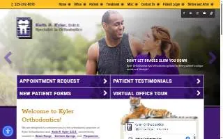 Kyler Orthodontics - Denham Springs website