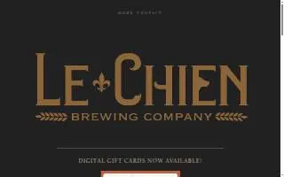 Le Chien Brewing Company website