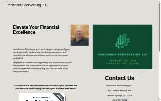 Robichaux Bookkeeping LLC website