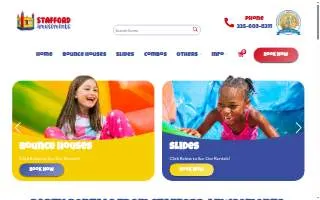 Stafford Amusements website