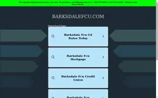 Barksdale Federal Credit Union of DeRidder website