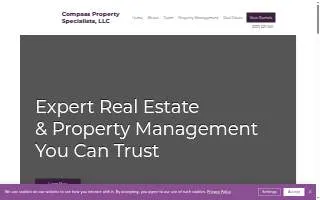 Compass Property Specialists website