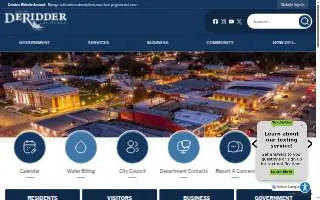 DeRidder Farmers' Market website