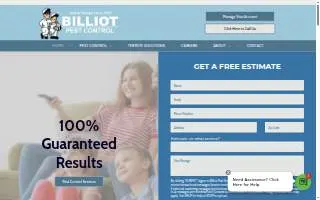 Billiot Pest Control - Covington website