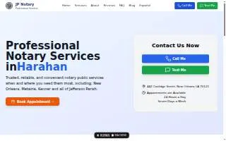 JP Notary of Estelle website
