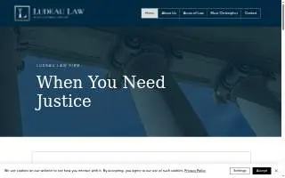 Ludeau Law Firm website