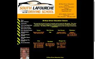 South Lafourche Driving School website