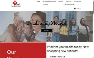 Total Family Medical website