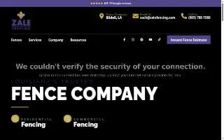 Zale Fencing of Estelle website