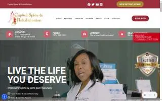 Capitol Spine & Rehabilitation website