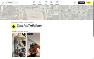 Class Act Thrift Store website