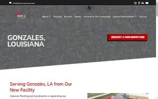 Coleman Roofing & Construction website