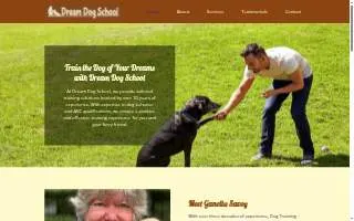 Dream Dog School website