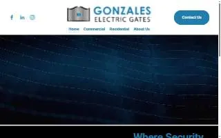 Gonzales Electric Gates website