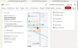 Walgreens Pharmacy of Gonzales website