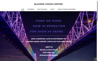 Blahnik Vision Center website