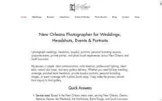 Chad Populis Wedding Photography and 360 Photo Booth Rentals of Gretna website
