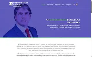 Christian Sauce Law Firm, LLC website