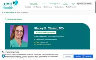 Clasen, MD website