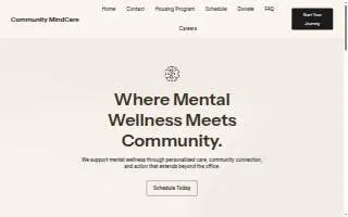 Community Mindcare LLC of Gretna website