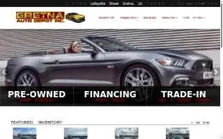 Gretna Auto Depot. INC website