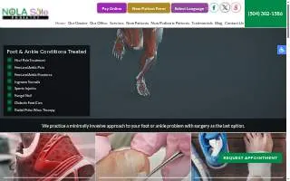 NOLA Sole Podiatry of Gretna website