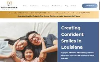 Pontchartrain Dental (Formerly Deep South Dental) website