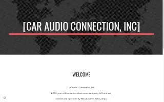 Car Audio Connection website