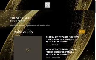 Chosen Cakes & Caterers website