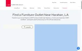 CORT Furniture Outlet of Harahan website