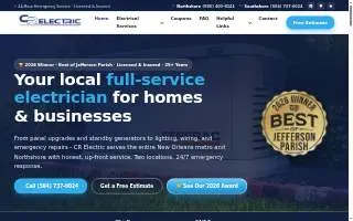 CR Electric - Southshore website