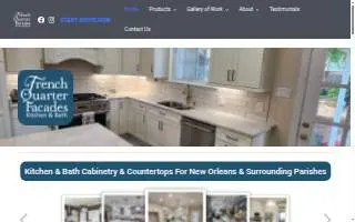 French Quarter Facades Kitchen & Bath website