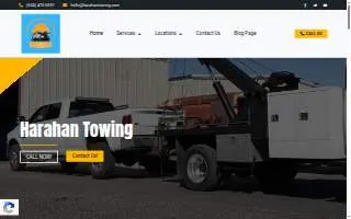 Harahan Towing Service website