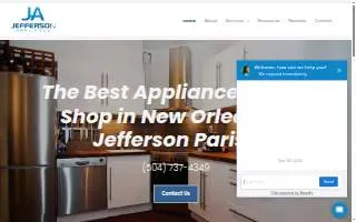 Jefferson Appliance Repair, Inc. website