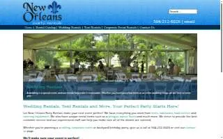 New Orleans Party Rentals of Harahan website