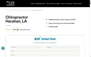 The Joint Chiropractic of Harahan website